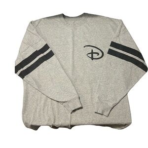 Disney Mickey Mouse Gray and Black Women's Jersey Top